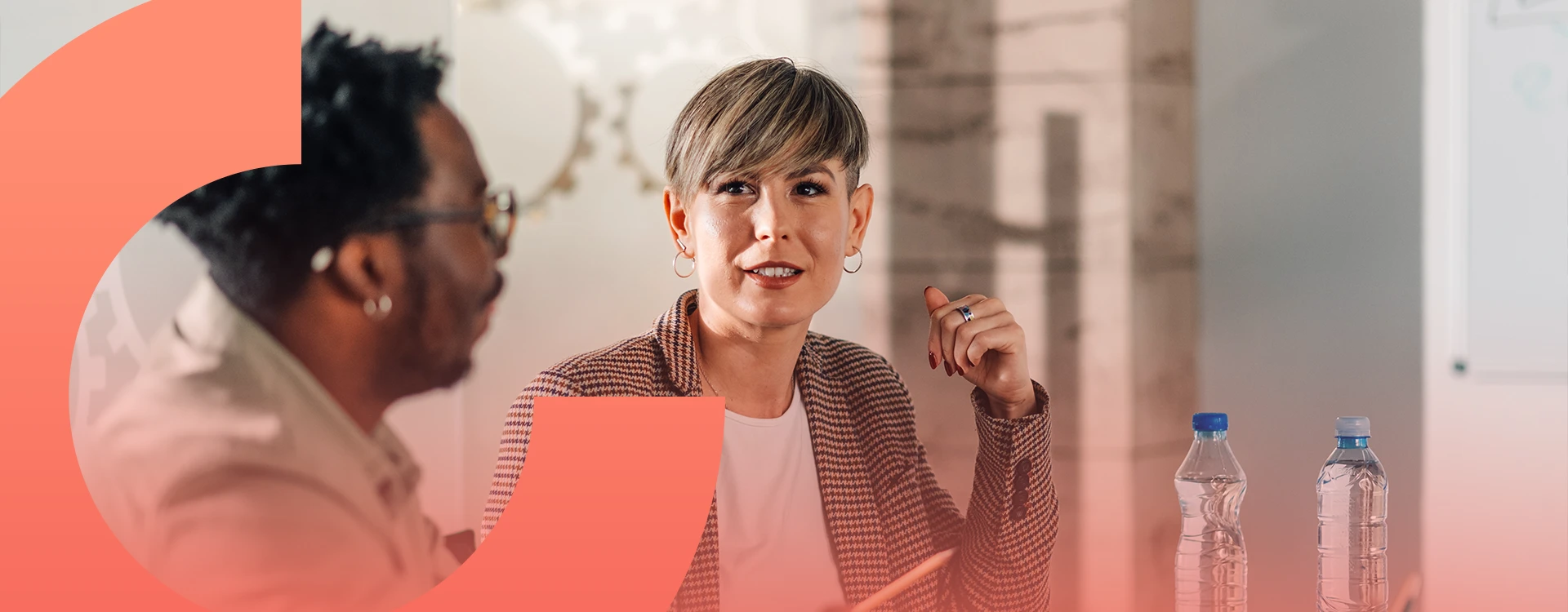 A Business Meeting Between Two Facilities Managers.