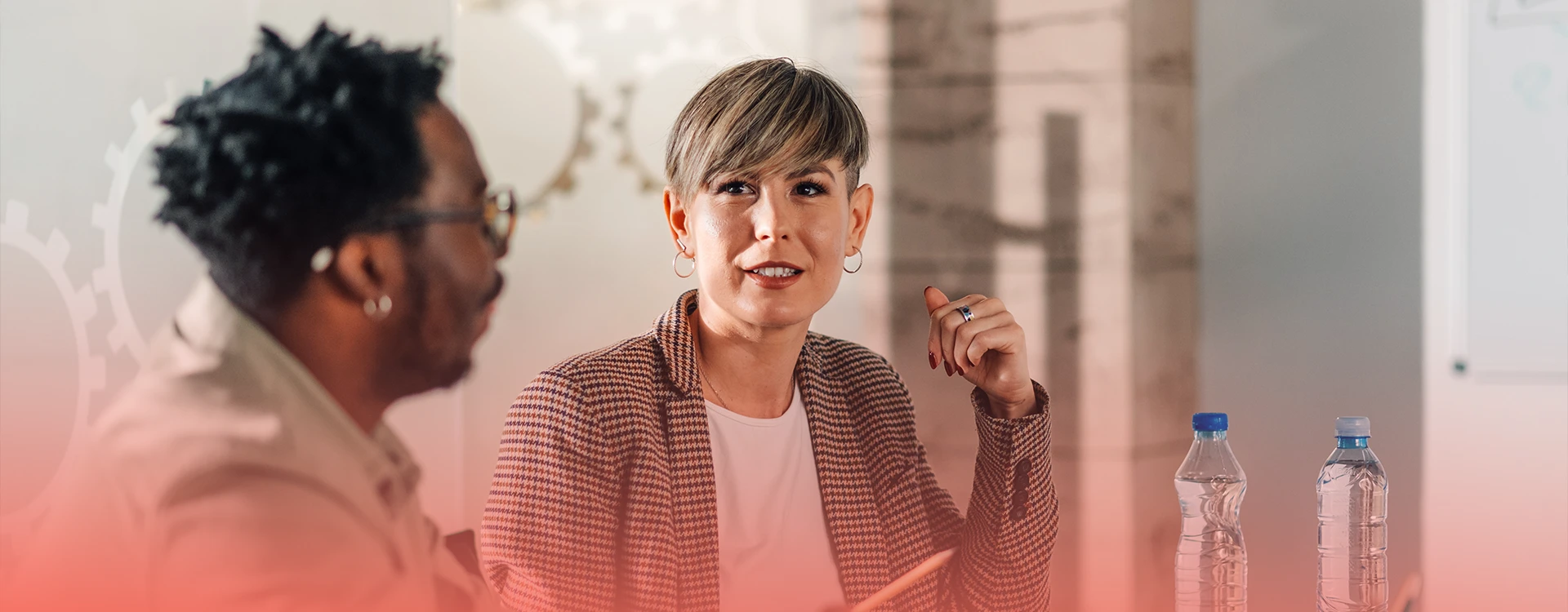 Business Meeting With A Compliance Analyst.