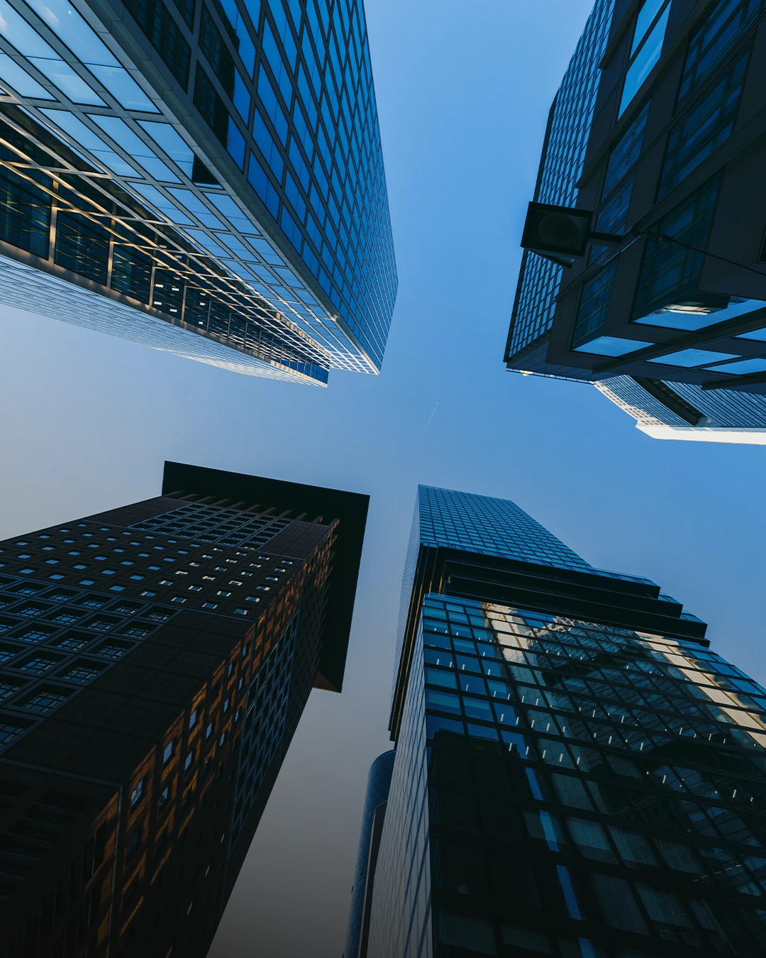 Four Towering London Office Buildings.