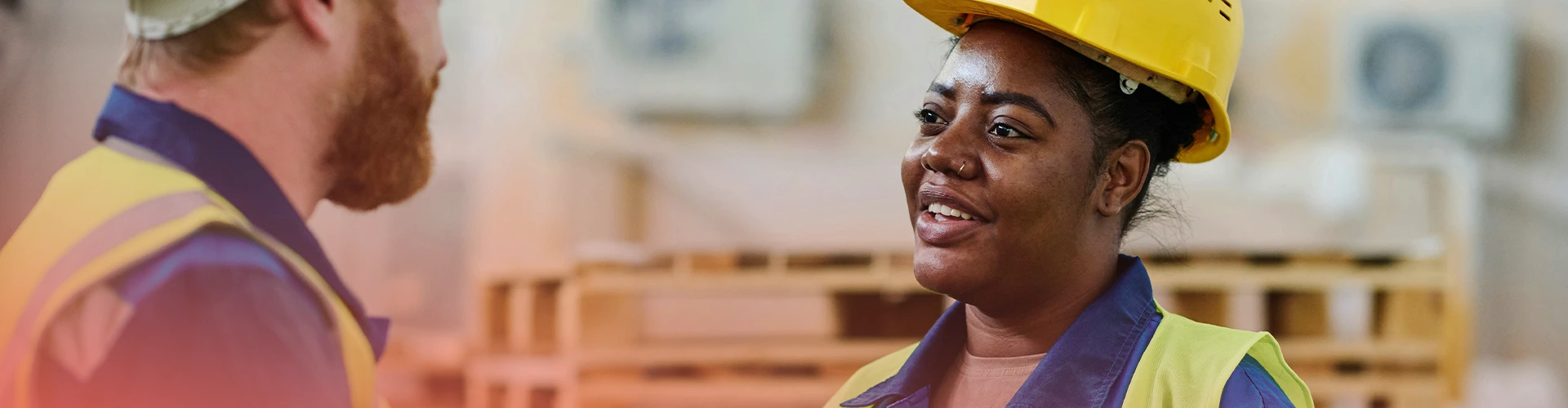 A Young Black Facilities Inspector in Warehouse.